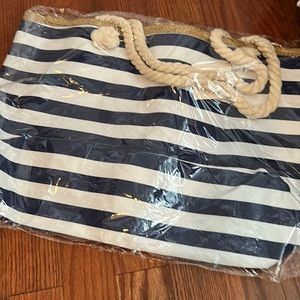 Navy , large beach or all purpose bag.